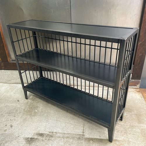 インダストリアル ヴィンテージ アイアン ラック 鉄製 シェルフ 黒 ブラック インダストリアル ヴィンテージ アイアン ラック 鉄製 シェルフ