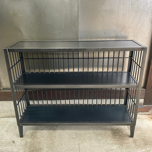 アイアンシェルフ［Lattice］鉄板棚 鉄格子 アイアン家具 アイアン