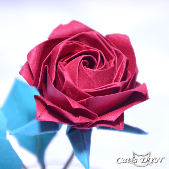 魔法の薔薇②：３種類　(折り紙の薔薇の花) 4枚目の画像