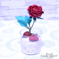 魔法の薔薇②：３種類　(折り紙の薔薇の花) 3枚目の画像