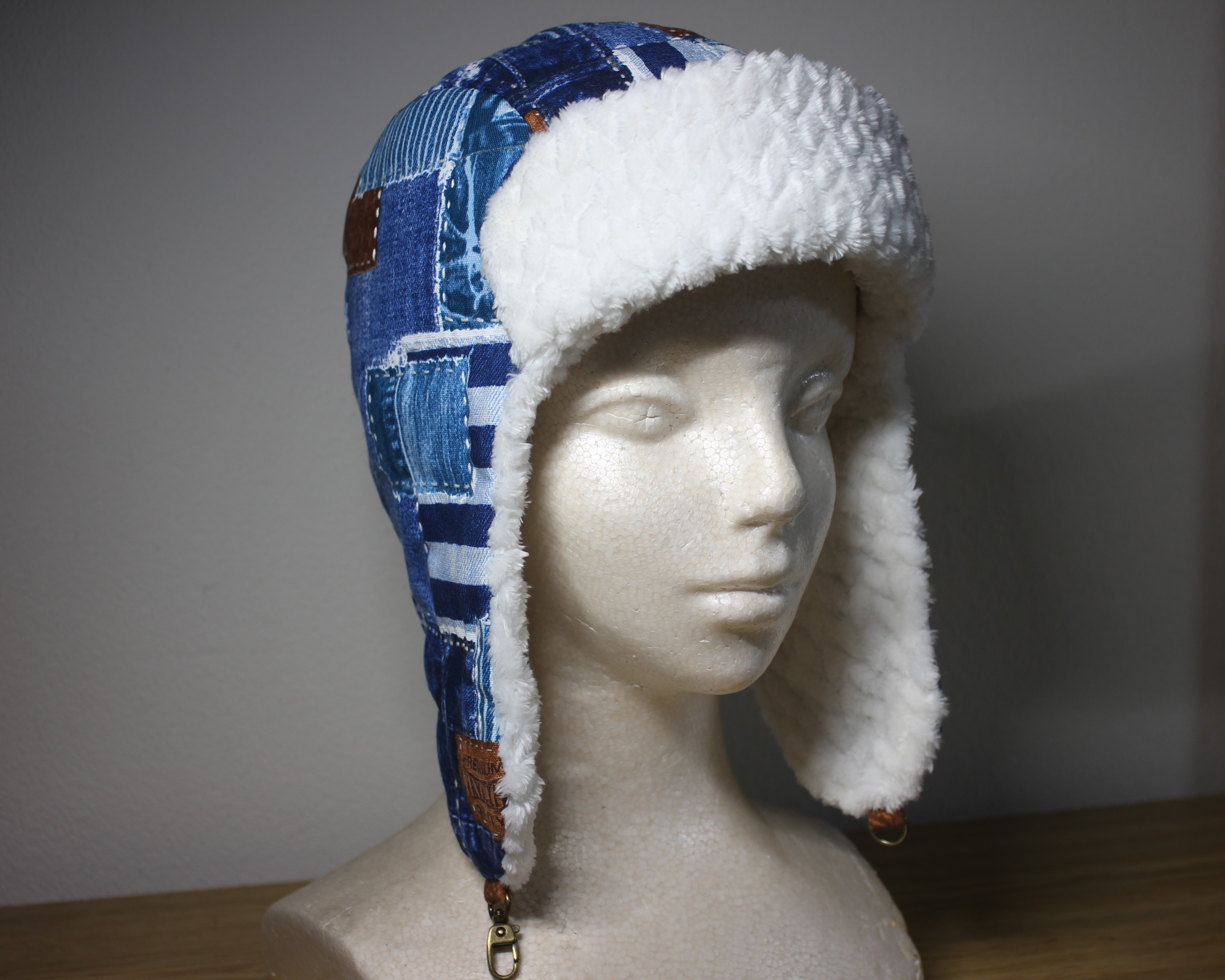 帽子　手作り　防寒用具