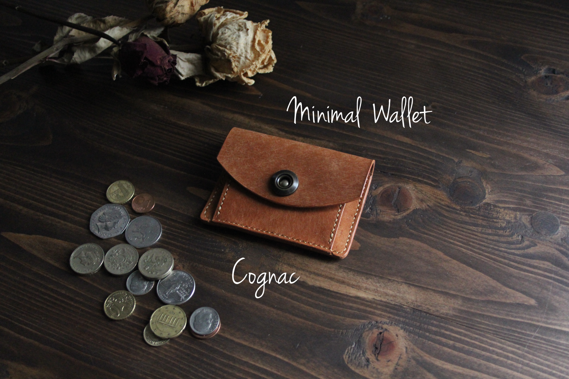【送料無料】プエブロ　ミニマルウォレット【コニャック】