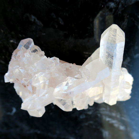 【ピンク ヒマラヤ水晶】クラスター 水晶 原石 2枚目の画像