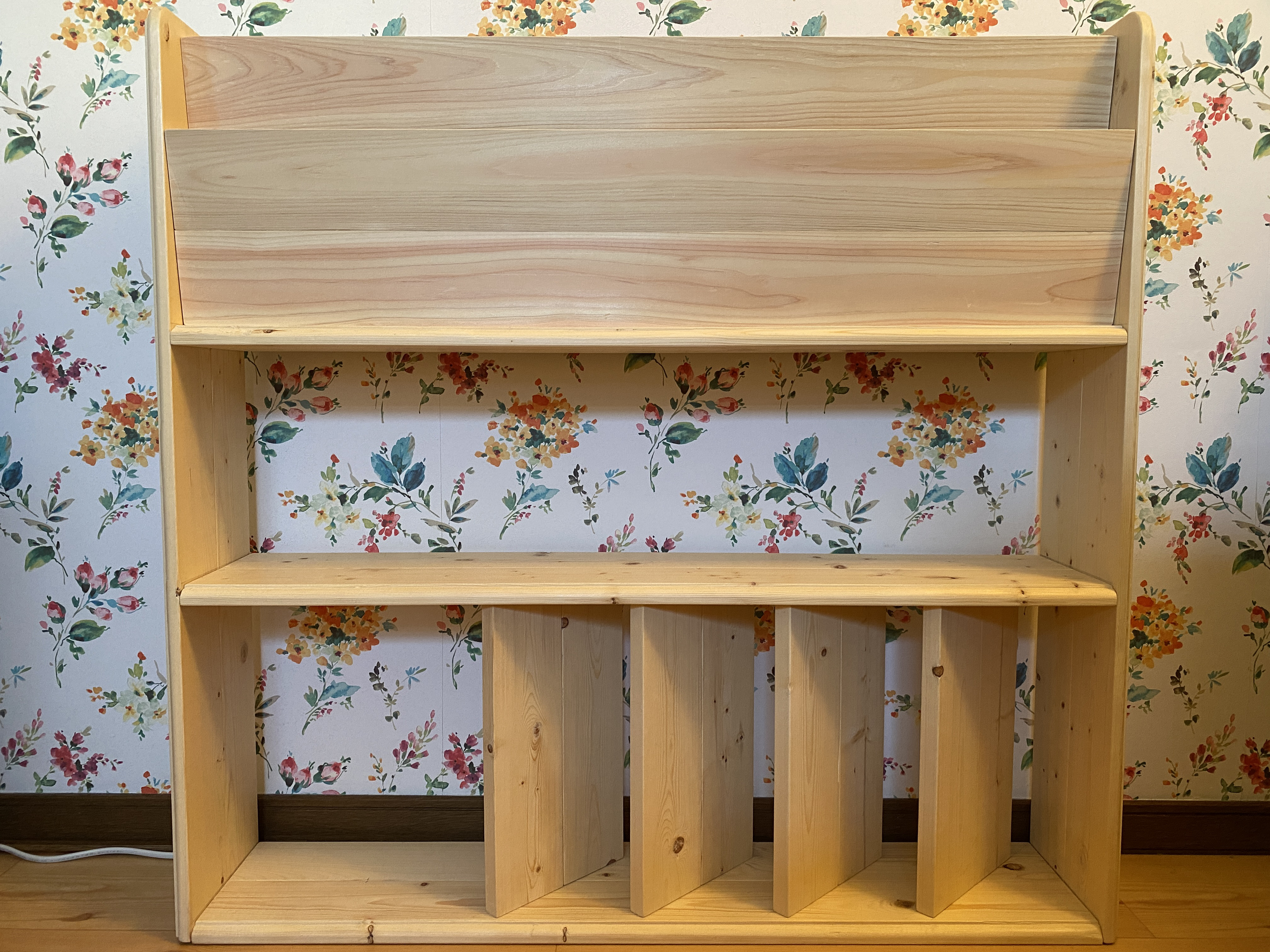 薄型ナチュラル書類ラック 棚・シェルフ・ラック Ｍ＆Ｎウッド 通販