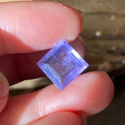 レア♢AAA イットリウム ラベンダーフローライト♢ 藤色が美しい フローライト ルース 09  天然石 9枚目の画像