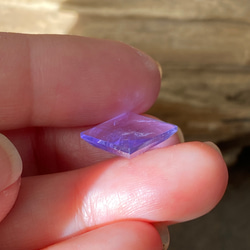 レア♢AAA イットリウム ラベンダーフローライト♢ 藤色が美しい フローライト ルース 09  天然石 8枚目の画像