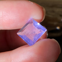 レア♢AAA イットリウム ラベンダーフローライト♢ 藤色が美しい フローライト ルース 09  天然石 12枚目の画像