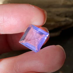 レア♢AAA イットリウム ラベンダーフローライト♢ 藤色が美しい フローライト ルース 09  天然石 3枚目の画像