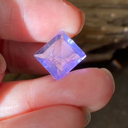 レア♢AAA イットリウム ラベンダーフローライト♢ 藤色が美しい フローライト ルース 09  天然石 5枚目の画像