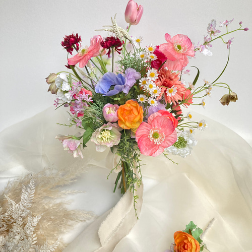 カラフルブーケがお好きな方のオーダーブーケ ブーケ Samo 通販