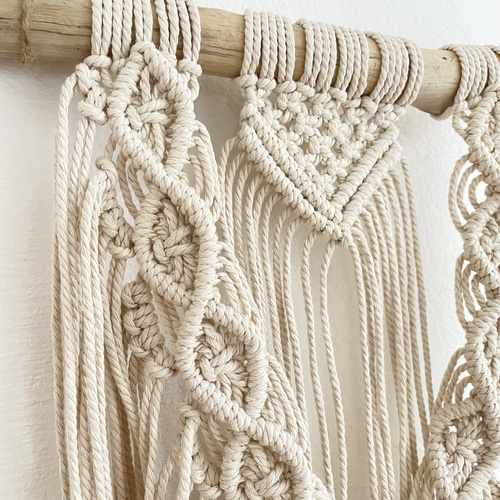 シンプル マクラメタペストリー 壁掛けインテリア オシャレな玄関