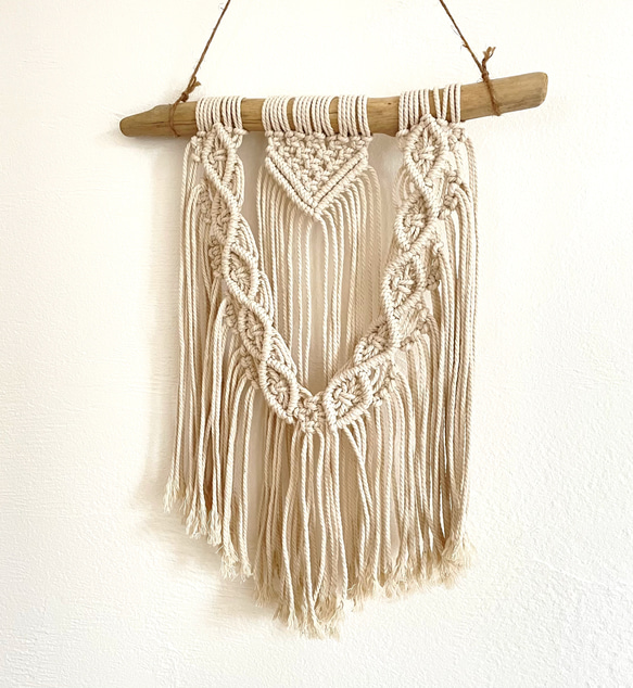 シンプル マクラメタペストリー 壁掛けインテリア オシャレな玄関