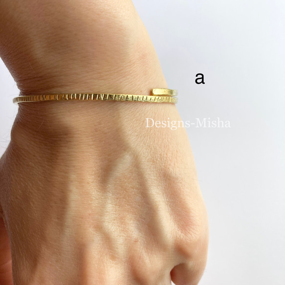 Slender brass bangle 5枚目の画像