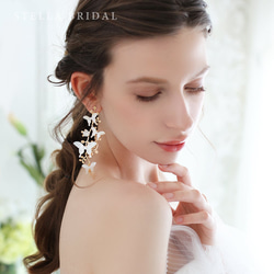 DN62 ジルコニア ダイヤモンド風 ビジュー Vライン 前撮り お