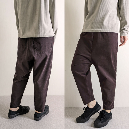太さ・股上も選べる♧サルエルパンツ／コットンコーデュロイ 綿