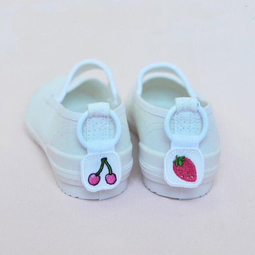 引っ張りやすい♪洗える刺繍のシューズタグ いちご・さくらんぼ その他