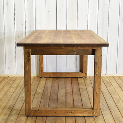 早い者勝ち！在庫処分 幅160㎝ ダイニングテーブル 無垢材 RONOJI 茶脚 食卓 机 ダイニング 4枚目の画像