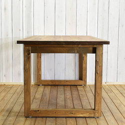 早い者勝ち！在庫処分 幅160㎝ ダイニングテーブル 無垢材 RONOJI 茶脚 食卓 机 ダイニング 3枚目の画像