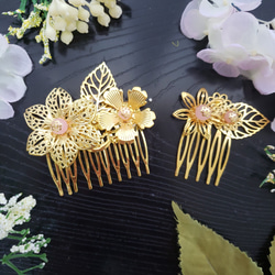 つまみ細工 帯留め 帯飾り 七五三 成人式 金 花魁 振り袖 着物