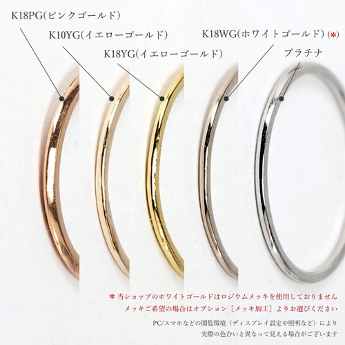 選べる刻印 小さなK18,K10ゴールドのイニシャルリング 指輪