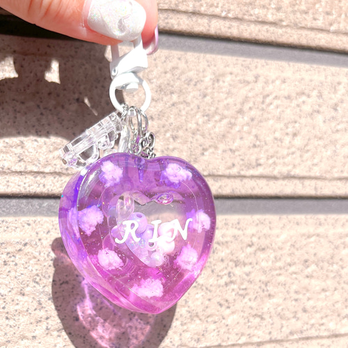 もくもく雲】ハートシェイカーキーホルダー キーホルダー atelier