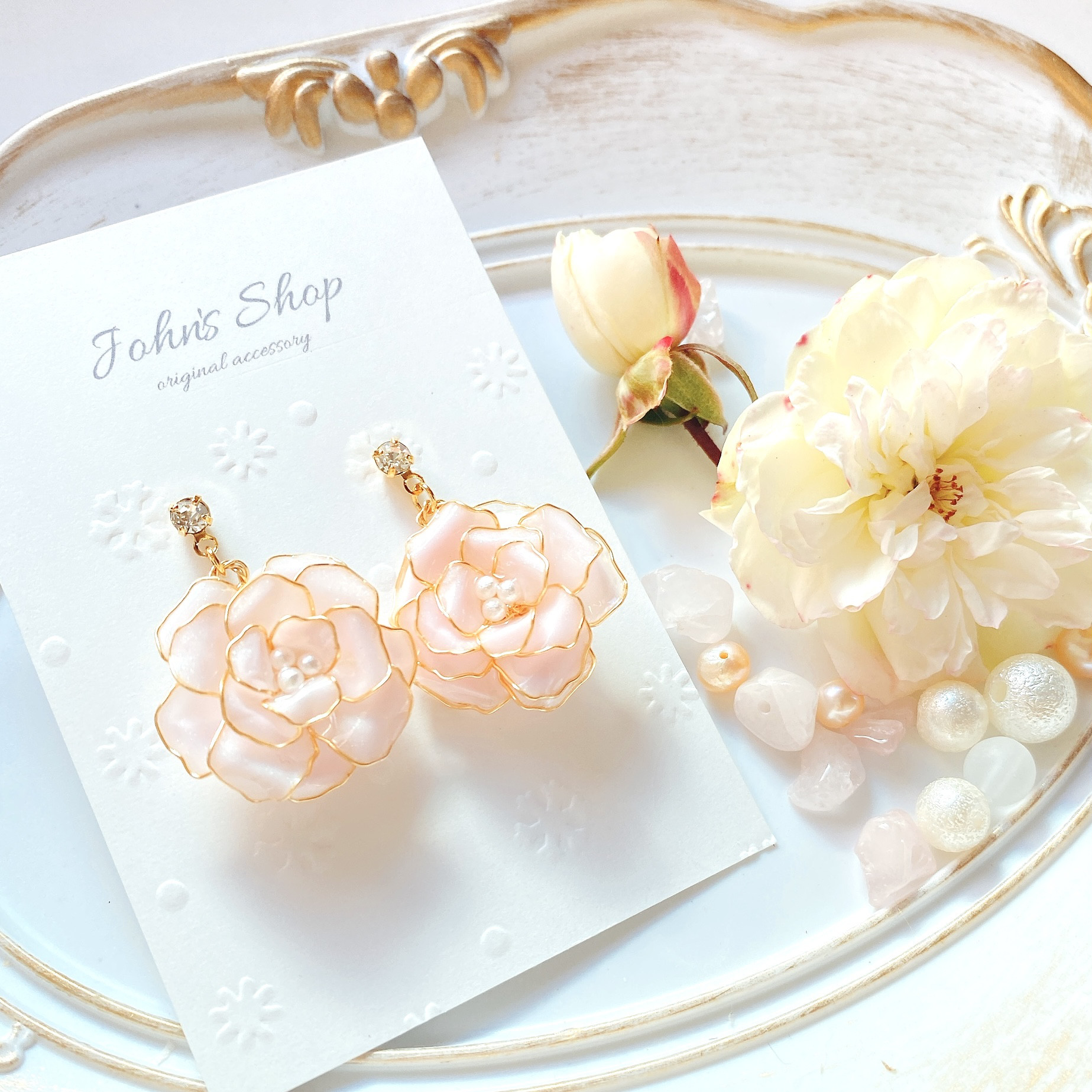 3点 イヤリング 【専用ページ】ミニ薔薇