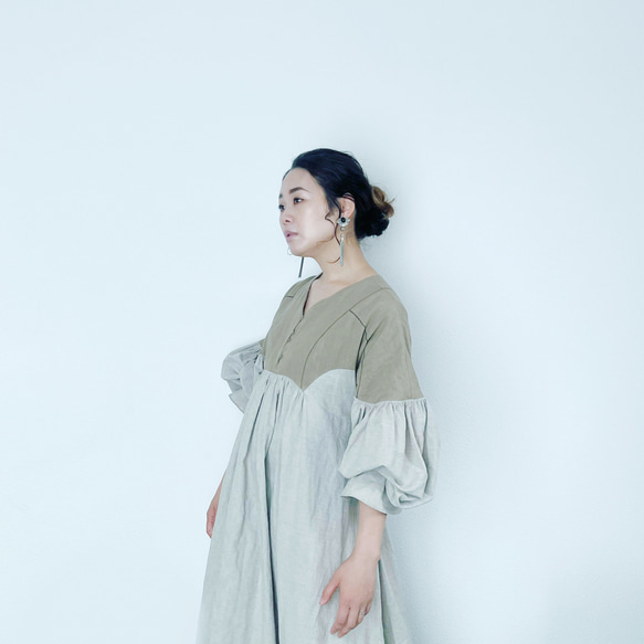 受注生産】バイカラーワンピース for ladies ワンピース quiite  