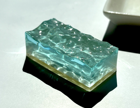 海ガメの海》海のかけら レジンアート インテリアオブジェ 立体