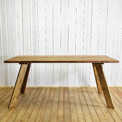 幅150㎝ ダイニングテーブル 無垢材 ダイニングテーブル HANOJI Type2 食卓 机 ダイニング 3枚目の画像