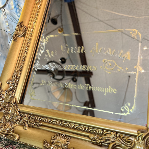 アンティークな部屋/ アンティーク調 壁掛け鏡（ゴールド） ウォールミラー ロイヤルサロン/ 11枚目の画像