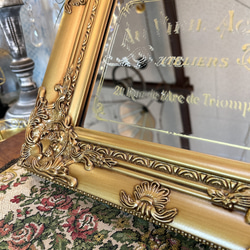アンティークな部屋/ アンティーク調 壁掛け鏡（ゴールド） ウォールミラー ロイヤルサロン/ 9枚目の画像