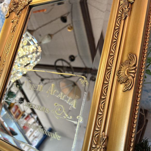 アンティークな部屋/ アンティーク調 壁掛け鏡（ゴールド） ウォールミラー ロイヤルサロン/ 7枚目の画像