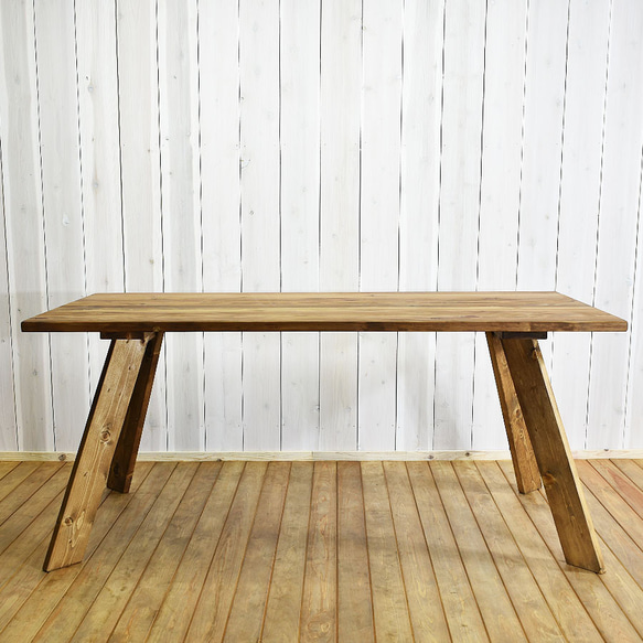 幅160㎝ ダイニングテーブル 無垢材 HANOJI Type2 食卓 机 ダイニング 3枚目の画像