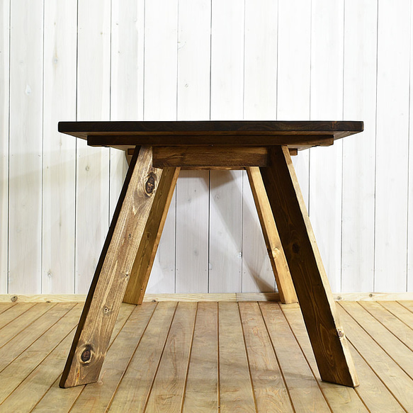 幅160㎝ ダイニングテーブル 無垢材 HANOJI Type2 食卓 机 ダイニング 6枚目の画像