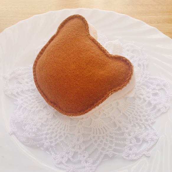 フェルト　くまちゃんホットケーキ 2枚目の画像