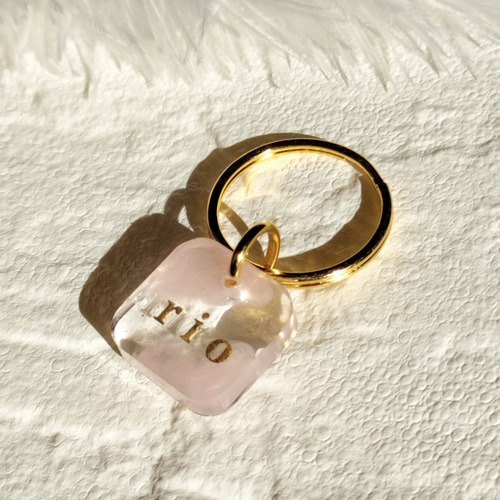 りんりんページ　名入れチャーム　レジンキーホルダー c1dc834a97b2a79ca469301a865898