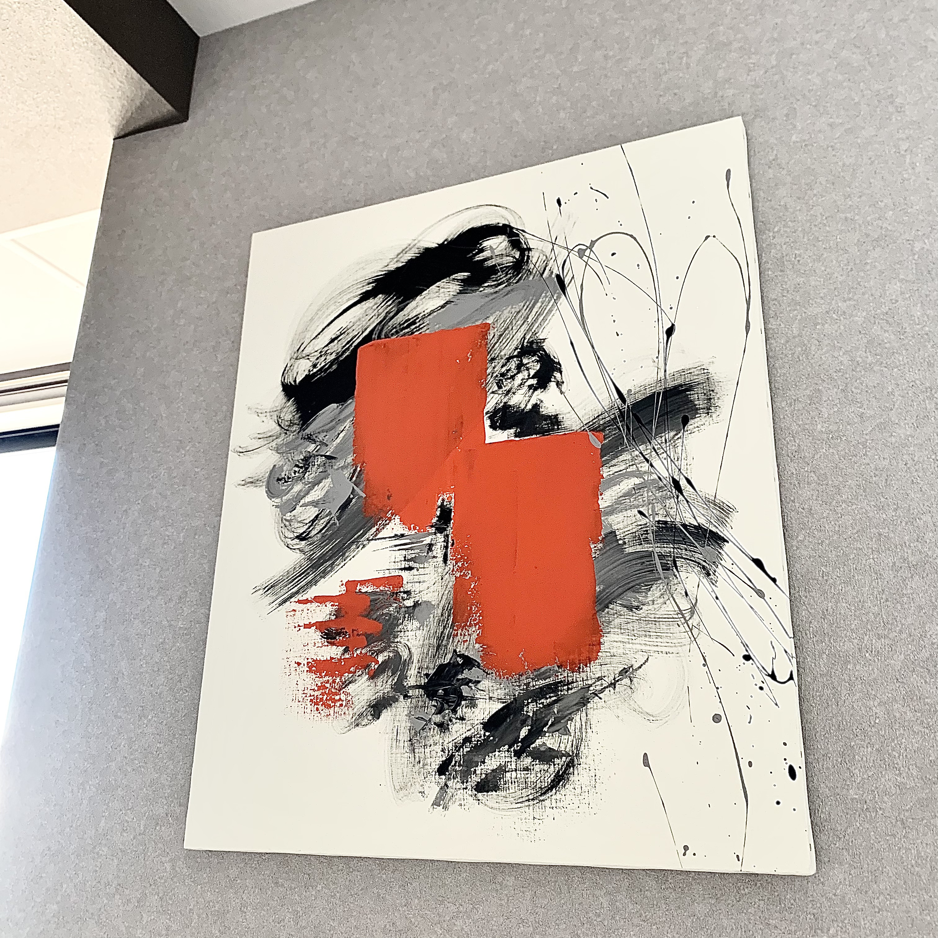 販売売り出し 現代アート 73×60.5㎝ F20 大きめ モダン 絵画 原画 抽象