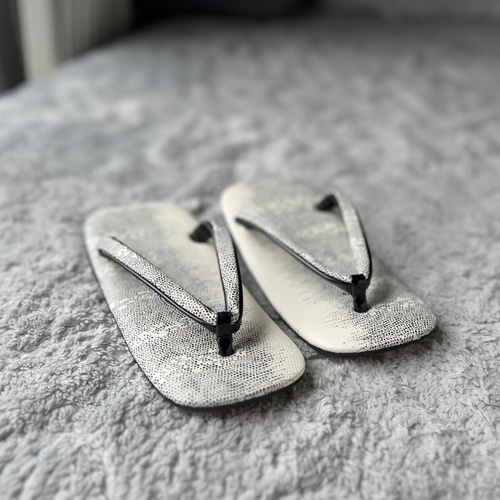 粋な雪駄 国産半月トカゲ高級本革底 L寸 1104 楽天市場】雪駄 半月