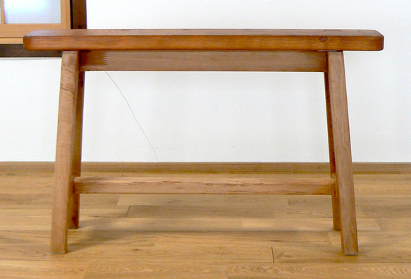 スリムベンチ香椿　スリムベンチ　ベンチ　椅子　木製 2枚目の画像
