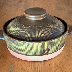 ストライプ土鍋(五人用) 10号 耐熱陶器 鍋・土鍋 しもつけ窯 通販