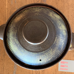 ストライプ土鍋(五人用)　10号　耐熱陶器 9枚目の画像