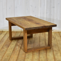 幅80㎝ センターテーブル 無垢材 RONOJI MINI 茶脚 ローテーブル リビングテーブル 2枚目の画像