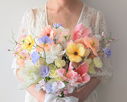 bouquet no.11 チューリップ スイトピー ラナンキュラス