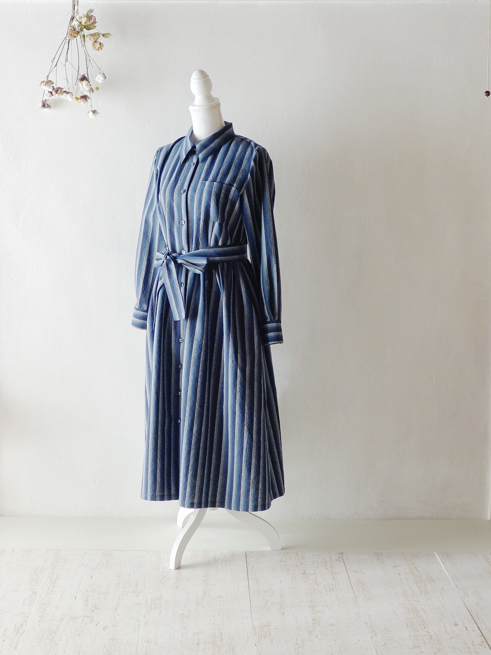 【木綿のワンピース】中厚　和風　綿100％