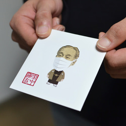 福澤諭吉がマスクをしたポチ袋　YEN HOME（一万円用） 3枚目の画像