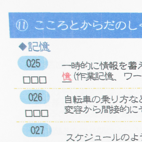 お好み教材シリーズ『小鳥たちのチェックシート～2023年介護福祉士試験直前対策用～』KCK23 3枚目の画像