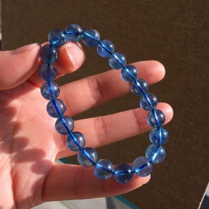 9mm/22.3g 天然 アクアマリン ブレスレット 27,000円
