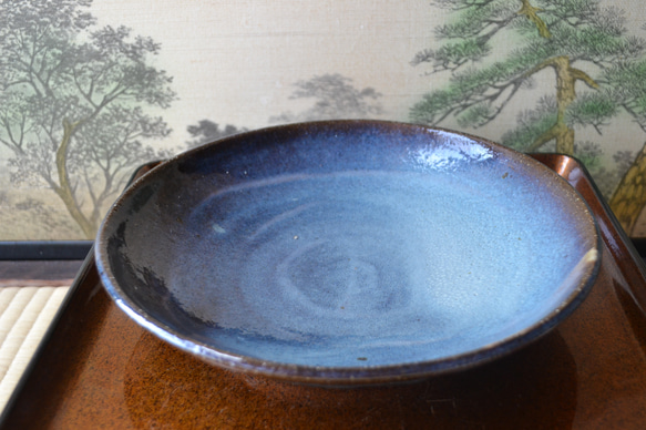 【大皿】豪華な特別皿セット(大中小)コスモブルー 7枚目の画像