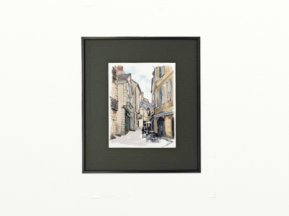 ポストカード ヨーロッパ風景画（組み合わせ自由4枚セット1.000円）No.208  ドルドーニュの村 3枚目の画像