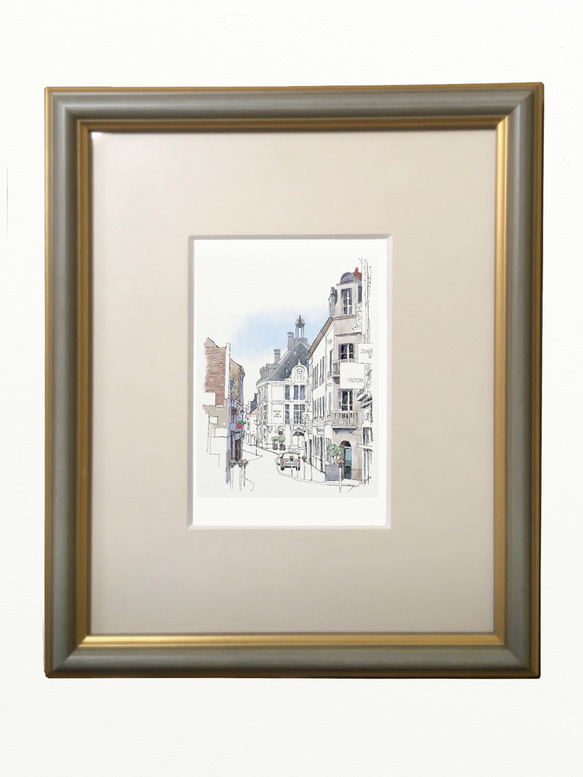 ポストカード ヨーロッパ風景画（組み合わせ自由4枚セット1.000円）No.209  ロワールの町 2枚目の画像